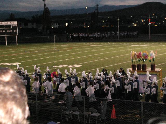 Marching off the field