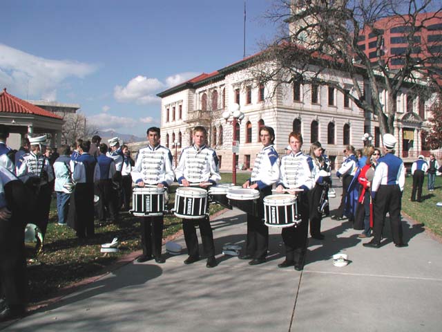 Brandon on snare