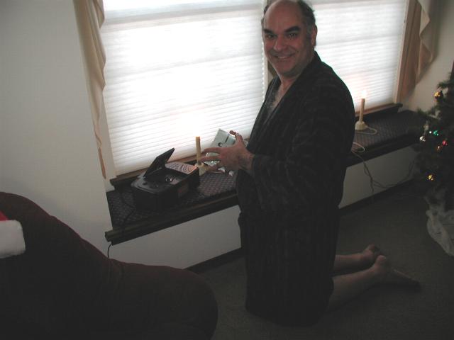 Brad got a Radio/CD Player for the Office